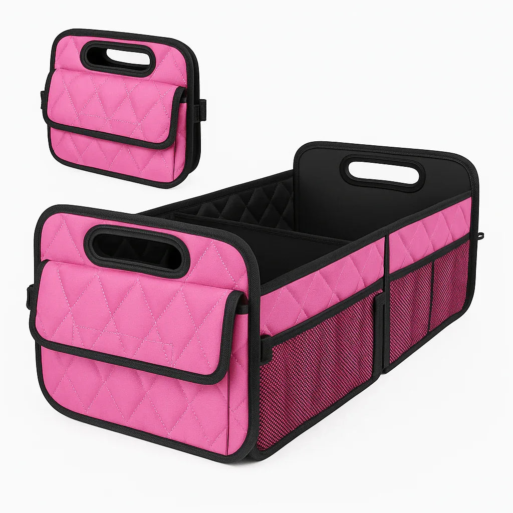 Foldable Trunk Organizer with Handles | Waterproof Car Storage Box