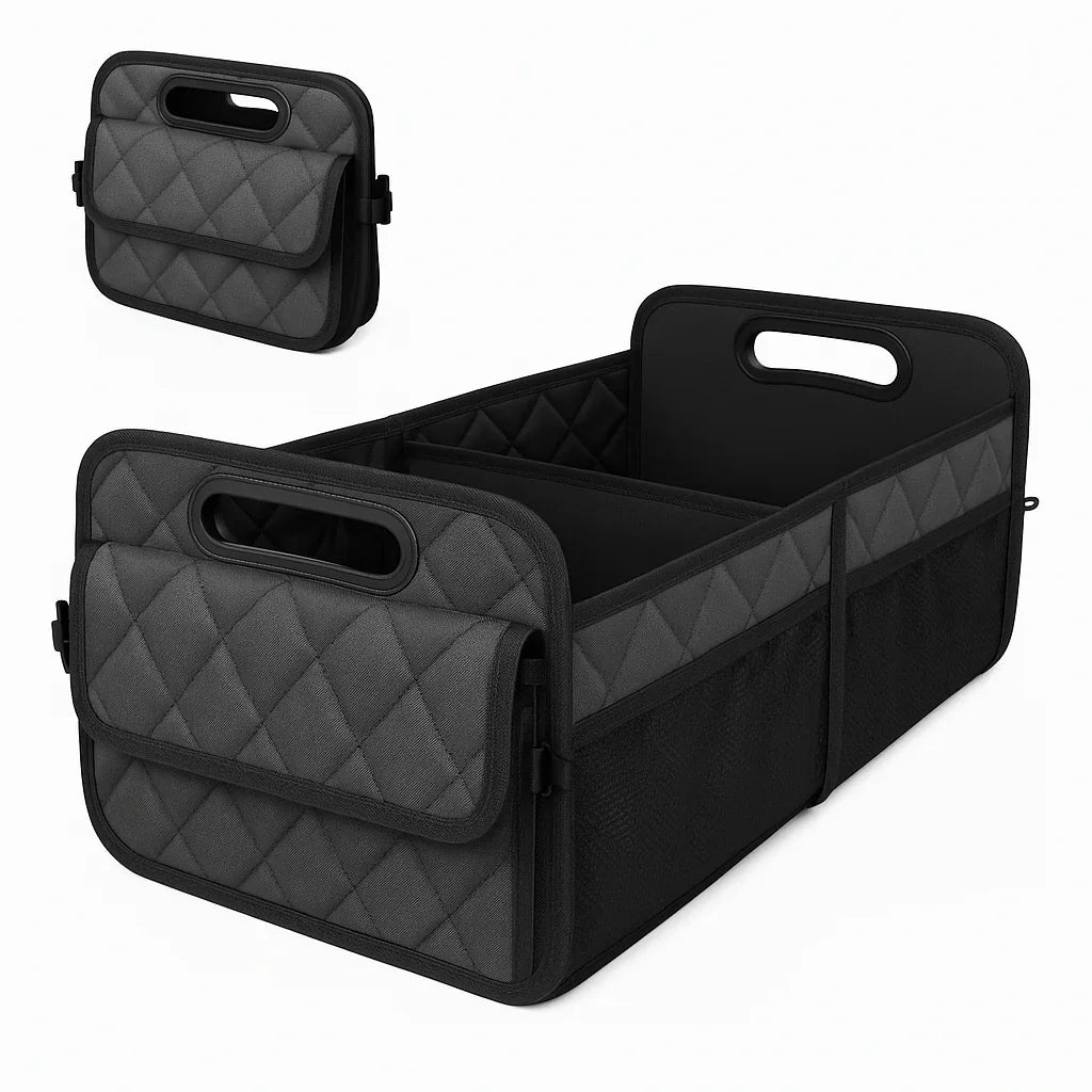 Foldable Trunk Organizer with Handles | Waterproof Car Storage Box