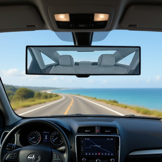 Universal HD Rearview Mirror — Wide View, Blue Anti-Glare Glass