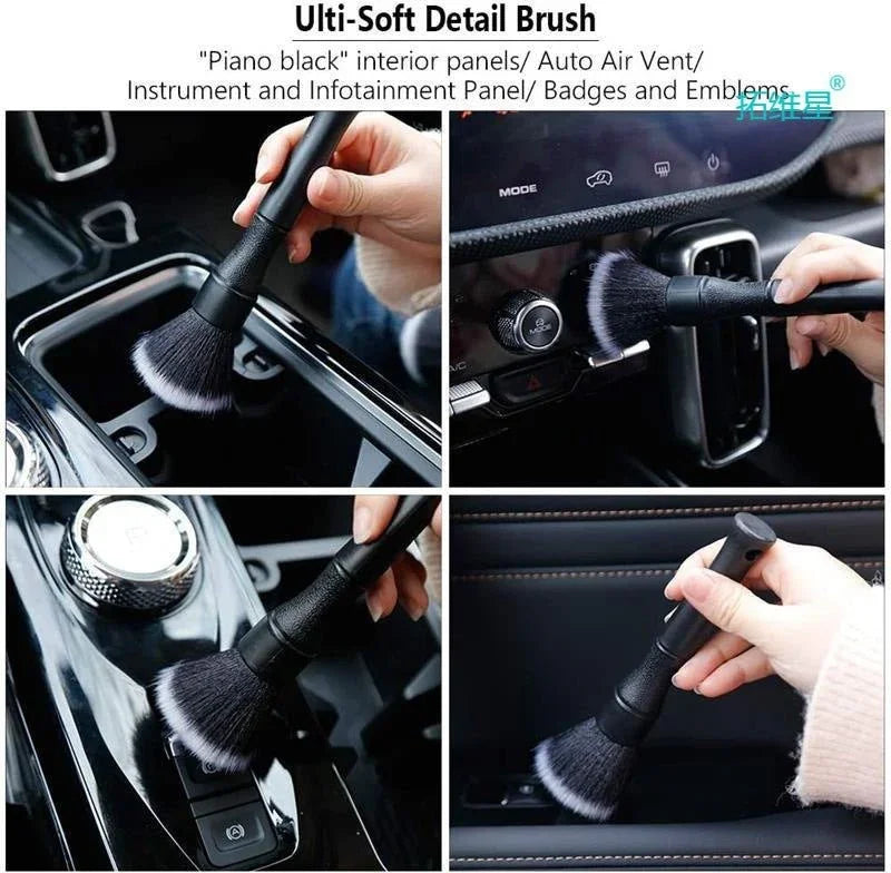 Ultra-Soft Car Detailing Brush | Premium Interior Cleaning Tool