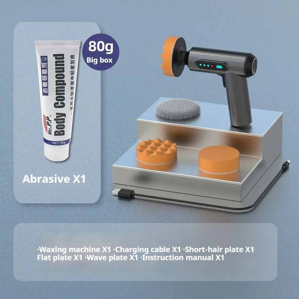 Wireless Car Polishing Machine | Cordless Waxing & Sealing Glaze Kit