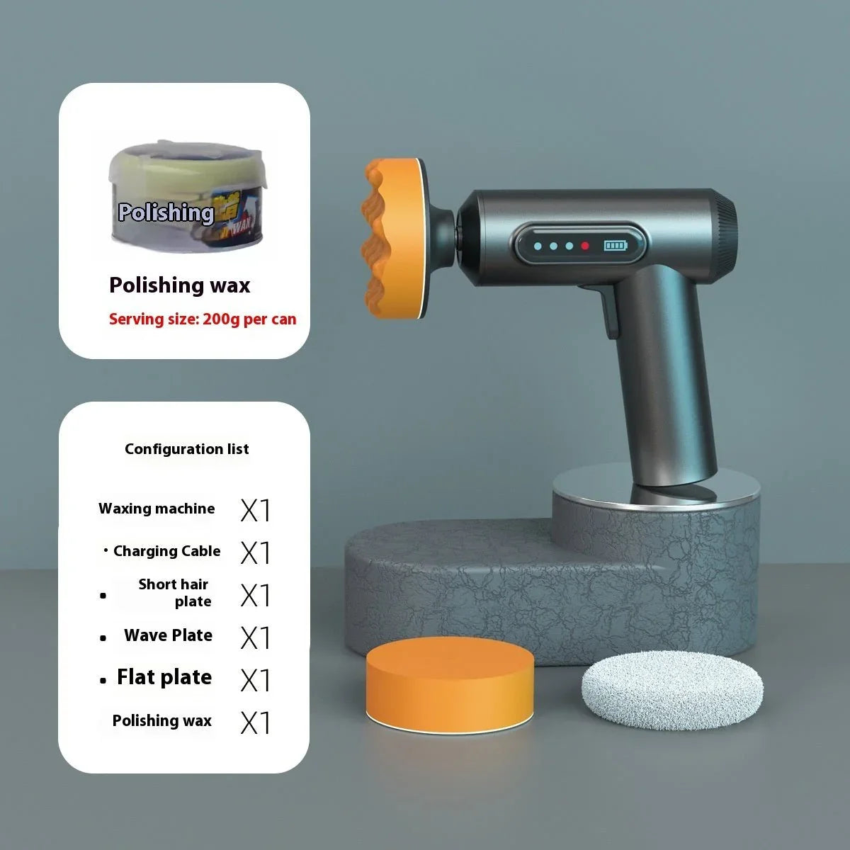 Wireless Car Polishing Machine | Cordless Waxing & Sealing Glaze Kit