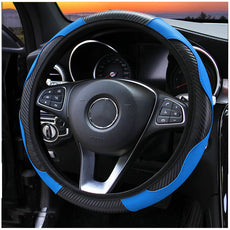 Carbon Fiber Sport Steering Wheel Cover | All-Season Grip & Premium Comfort