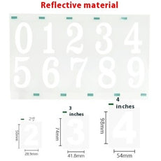 Reflective Number Stickers | Custom Car Plate Styling & Low-Light Visibility