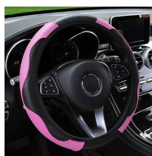 Carbon Fiber Sport Steering Wheel Cover | All-Season Grip & Premium Comfort