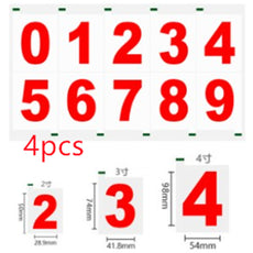 Reflective Number Stickers | Custom Car Plate Styling & Low-Light Visibility