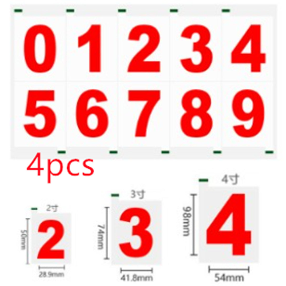 Reflective Number Stickers | Custom Car Plate Styling & Low-Light Visibility