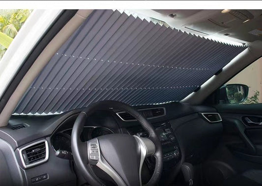 Automatic Retractable Windshield Sunshade | Reflective, Thick, Universal