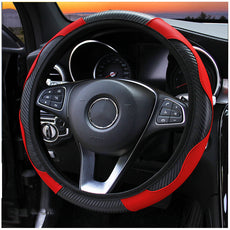 Carbon Fiber Sport Steering Wheel Cover | All-Season Grip & Premium Comfort