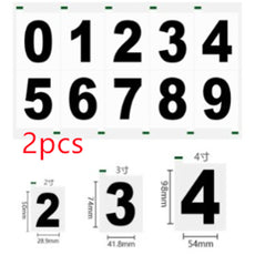 Reflective Number Stickers | Custom Car Plate Styling & Low-Light Visibility