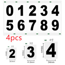 Reflective Number Stickers | Custom Car Plate Styling & Low-Light Visibility