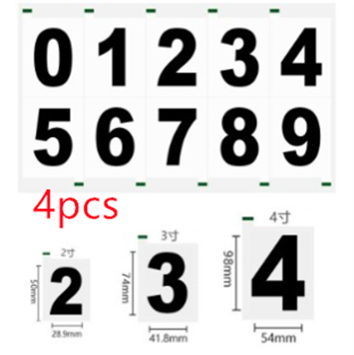 Reflective Number Stickers | Custom Car Plate Styling & Low-Light Visibility