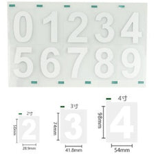 Reflective Number Stickers | Custom Car Plate Styling & Low-Light Visibility