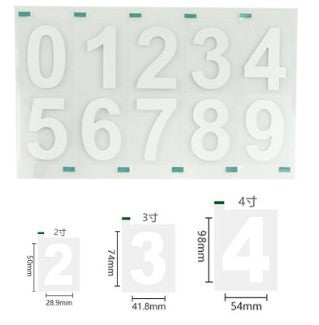 Reflective Number Stickers | Custom Car Plate Styling & Low-Light Visibility