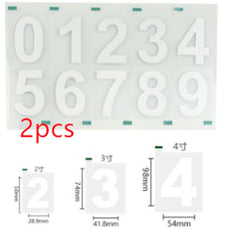 Reflective Number Stickers | Custom Car Plate Styling & Low-Light Visibility