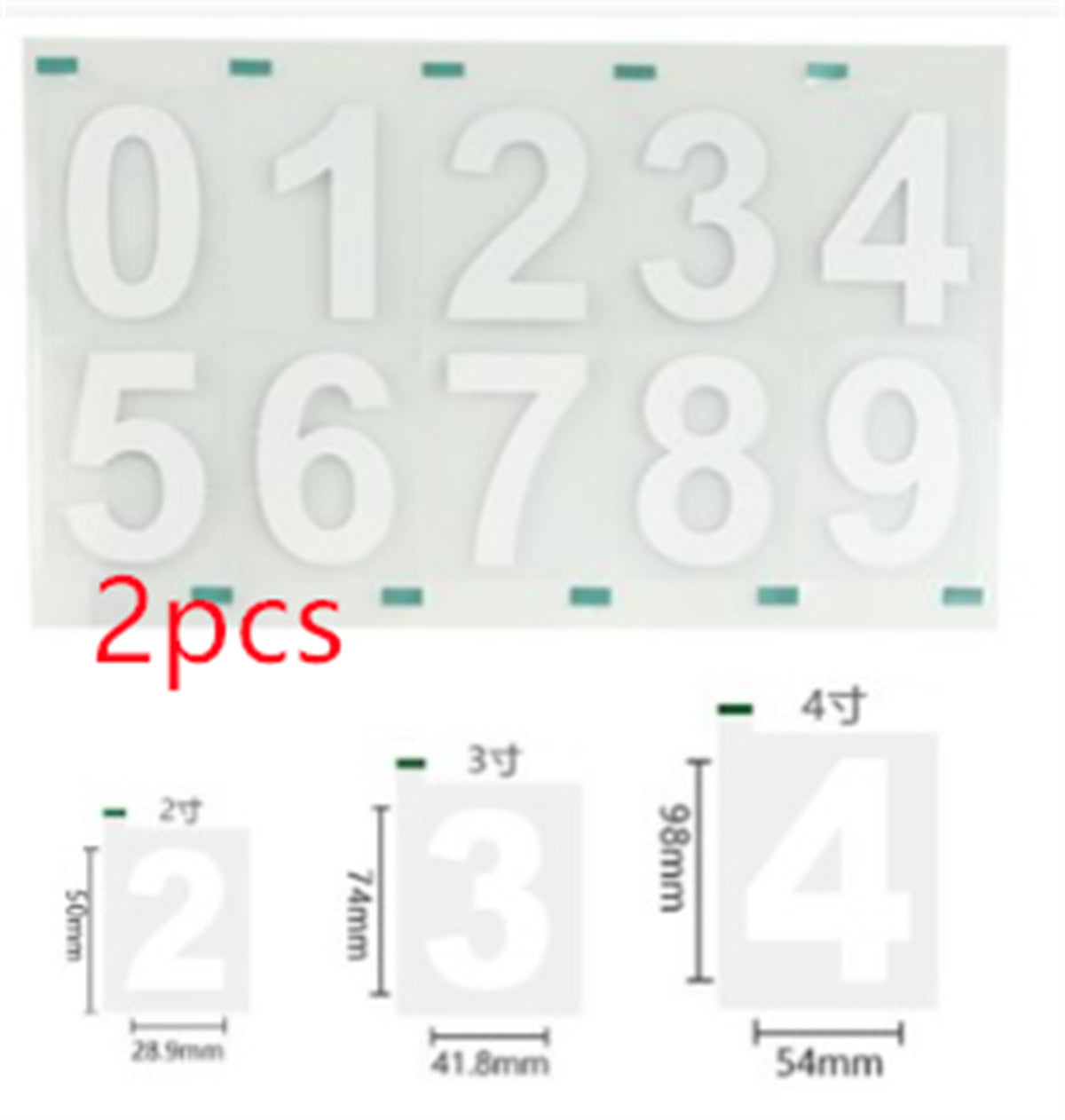 Reflective Number Stickers | Custom Car Plate Styling & Low-Light Visibility