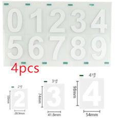 Reflective Number Stickers | Custom Car Plate Styling & Low-Light Visibility