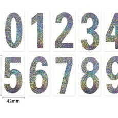 Reflective Number Stickers | Custom Car Plate Styling & Low-Light Visibility