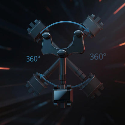 Rearview Mirror Phone Holder | 360° Rotatable, One-Hand Clamp, Universal