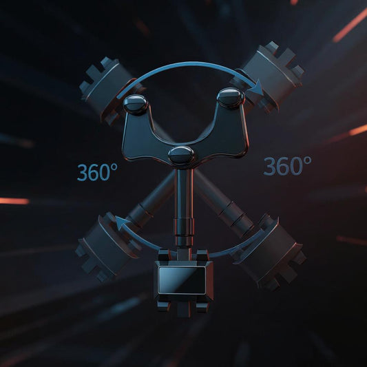 Rearview Mirror Phone Holder | 360° Rotatable, One-Hand Clamp, Universal