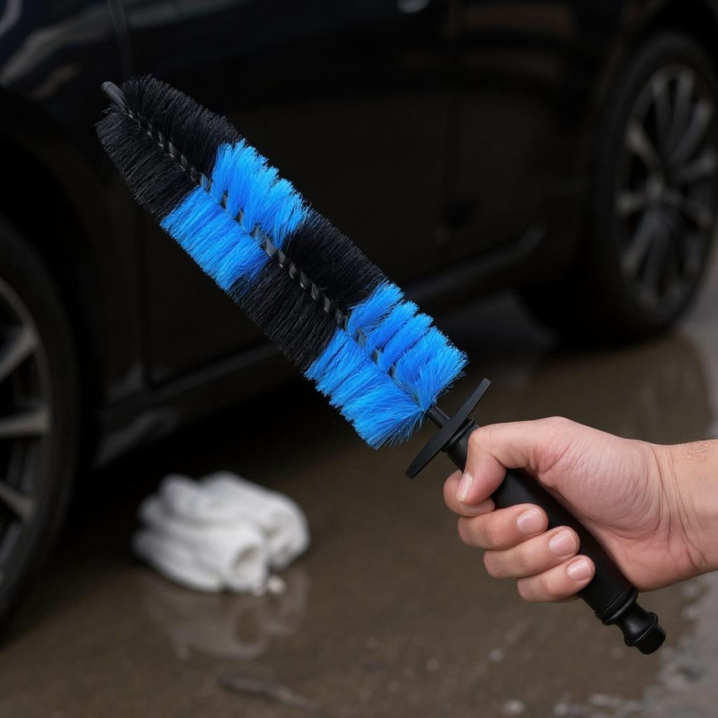 Bendable Wheel Cleaning Brush | Flexible Scratch-Free Rim Cleaner