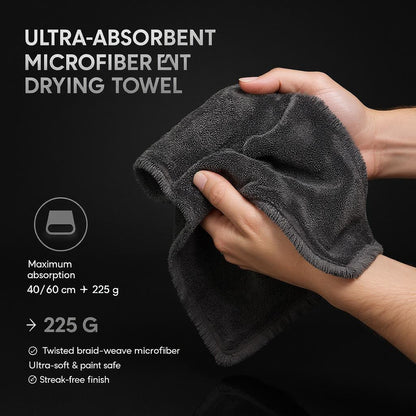 Ultra-Absorbent Microfiber Drying Towel | Professional Car Detailing Finish