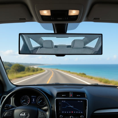 Universal HD Rearview Mirror — Wide View, Blue Anti-Glare Glass