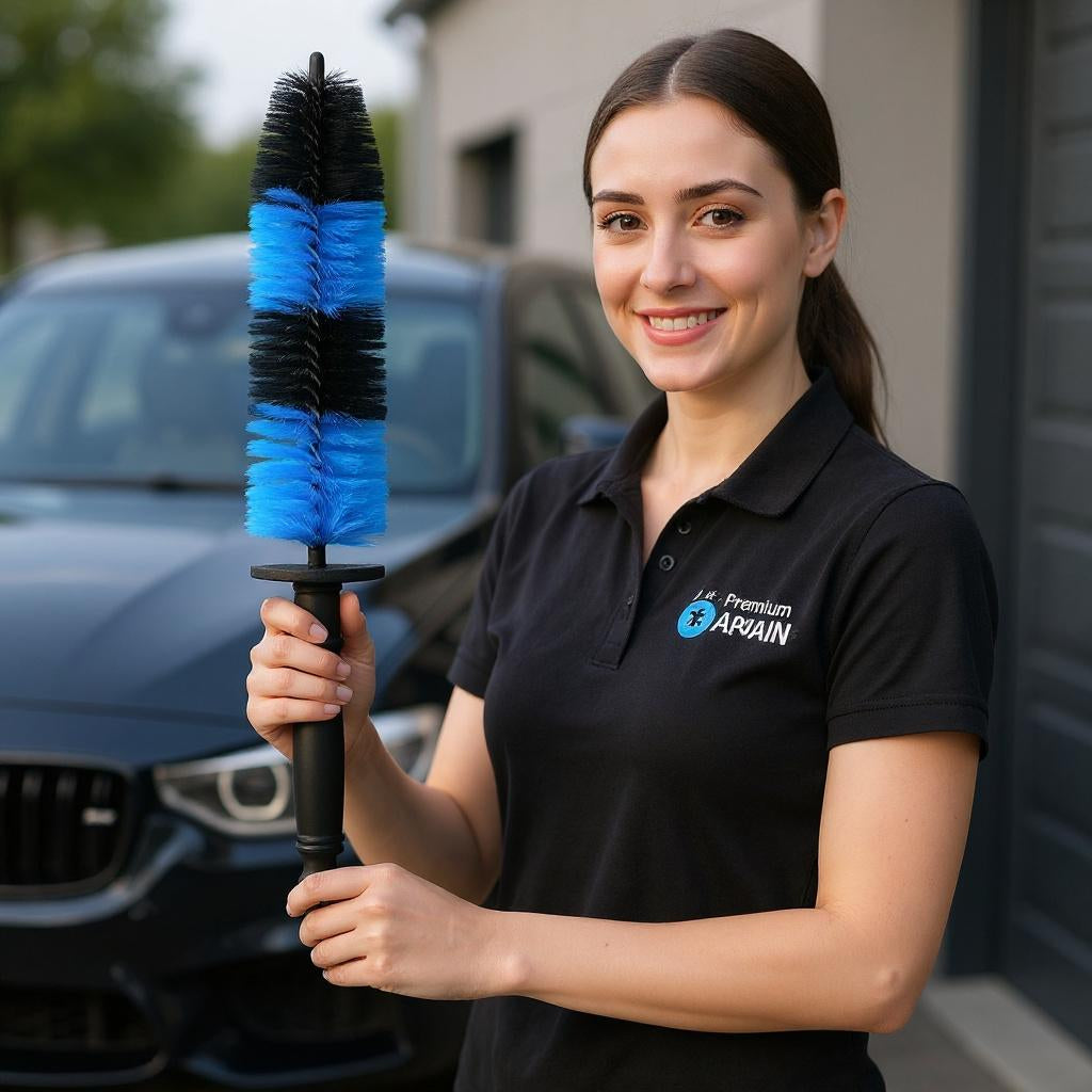 Bendable Wheel Cleaning Brush | Flexible Scratch-Free Rim Cleaner